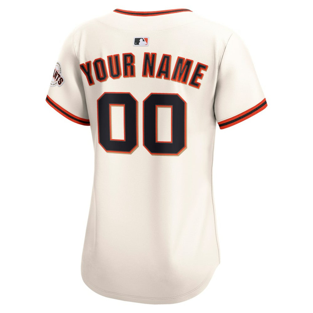San Francisco Giants Nike Women's Home Limited Custom Jersey - Cream Jerseys