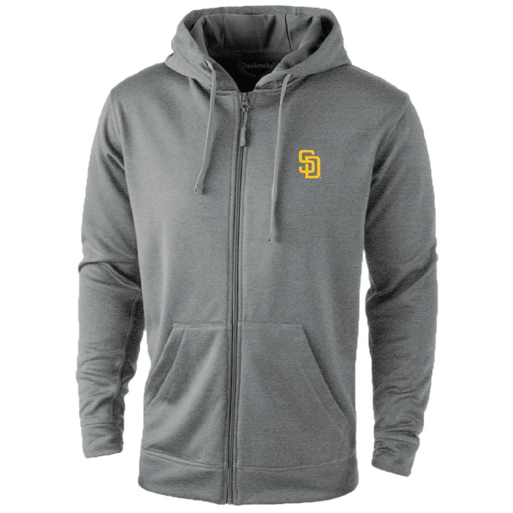 San Diego Padres Dunbrooke Trophy Full-Zip Hoodie - Gray Hoodies