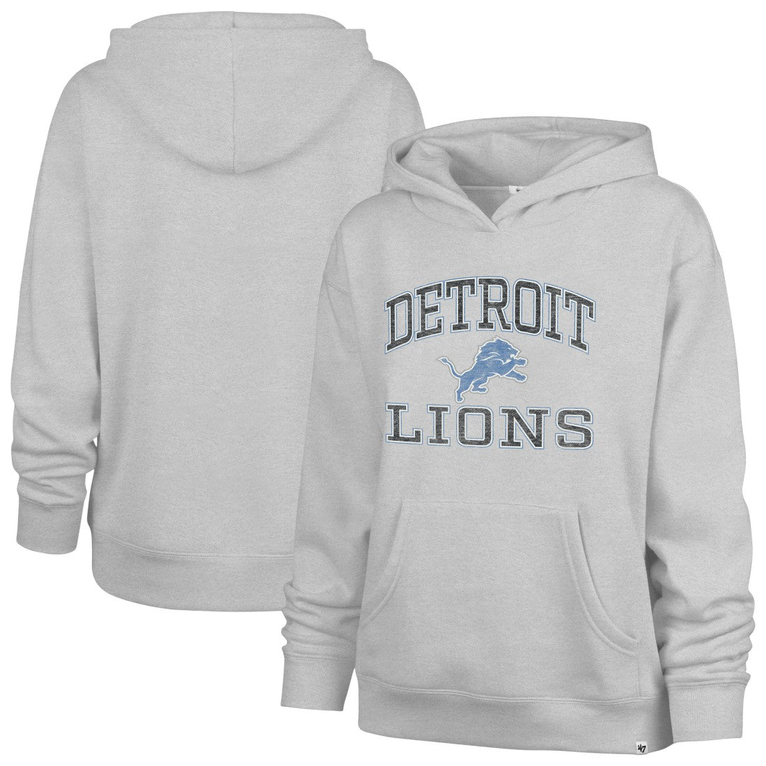 Detroit Lions '47 Women's Clarity Naomi Hoodie Gray