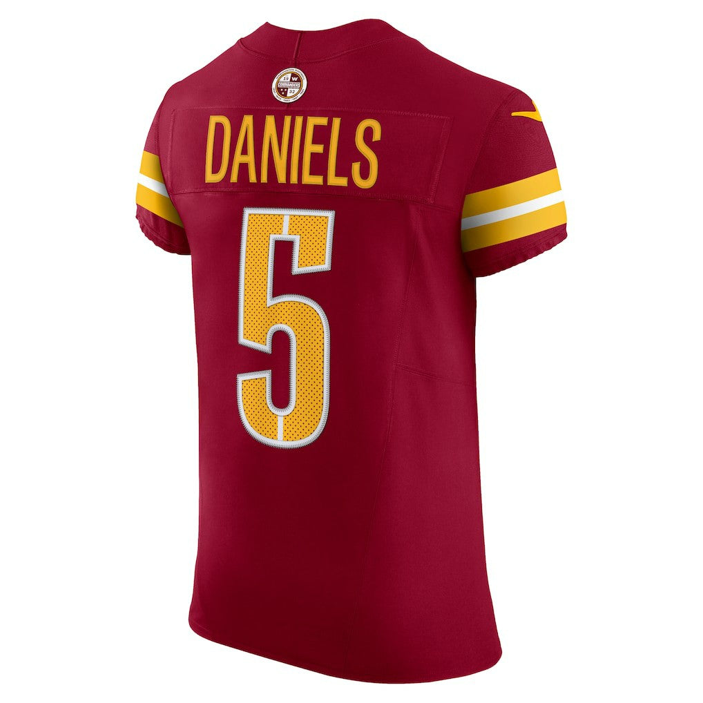 Jayden Daniels Washington Commanders Team Vapor F.U.S.E. Elite Jersey Burgundy
