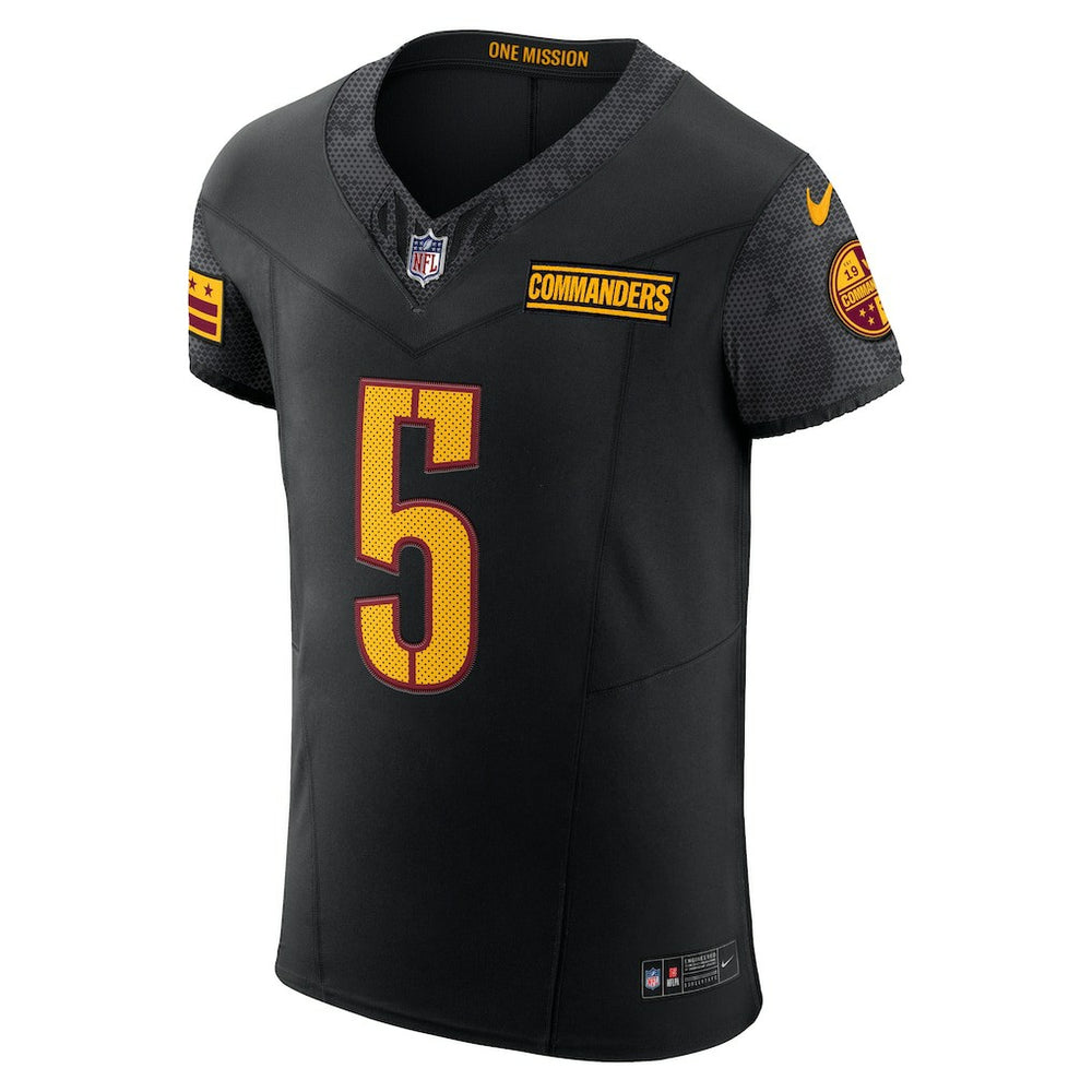 Jayden Daniels Washington Commanders Alternate Vapor F.U.S.E. Elite Jersey Black