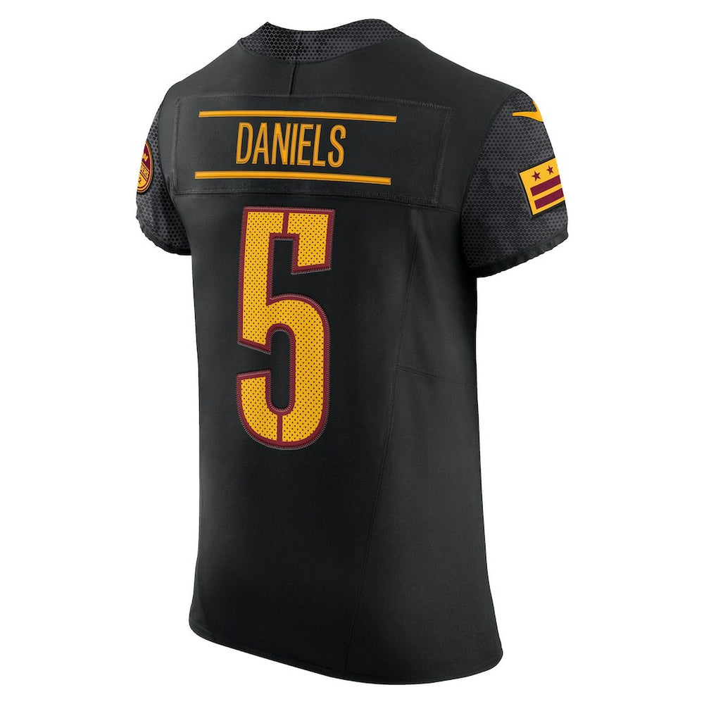 Jayden Daniels Washington Commanders Alternate Vapor F.U.S.E. Elite Jersey Black