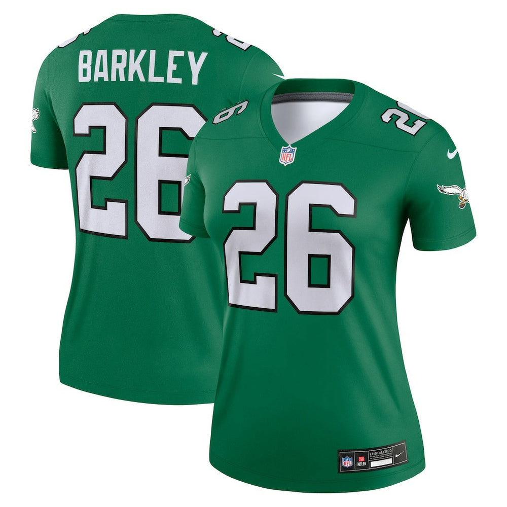 Saquon Barkley Philadelphia Eagles Women's Legend Player Performance Top Kelly Green