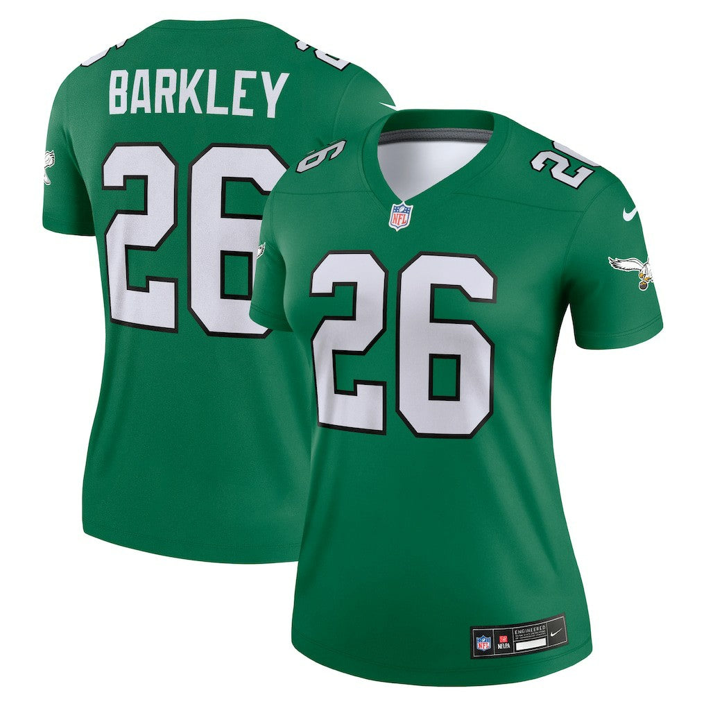 Saquon Barkley Philadelphia Eagles Women's Legend Player Performance Top Kelly Green