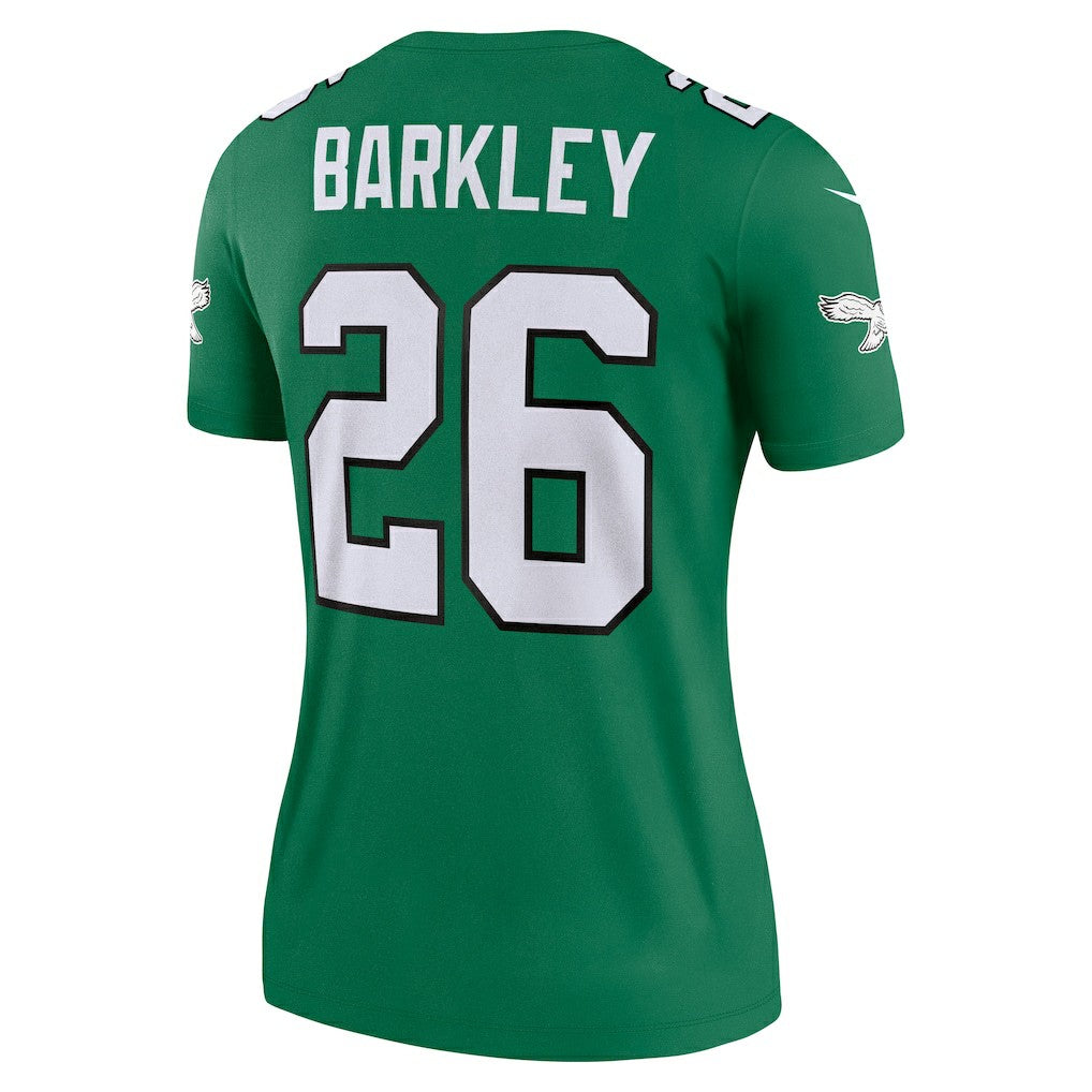 Saquon Barkley Philadelphia Eagles Women's Legend Player Performance Top Kelly Green