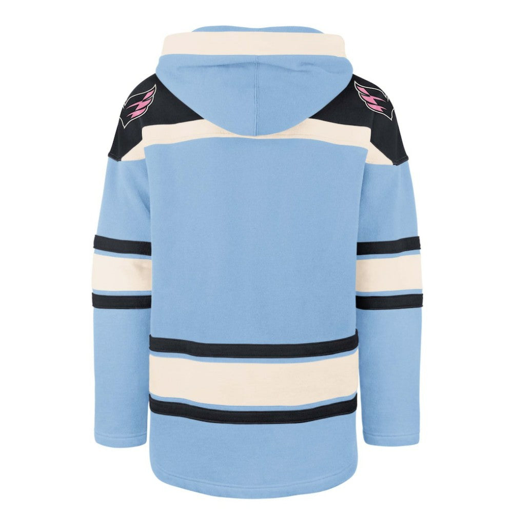 NHL Washington Capitals '47 Cherry Blossom Lacer Pullover Hoodie - Light Blue