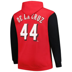Elly De La Cruz Cincinnati Reds Profile Big & Tall Fleece Pullover Hoodie - Red Hoodies