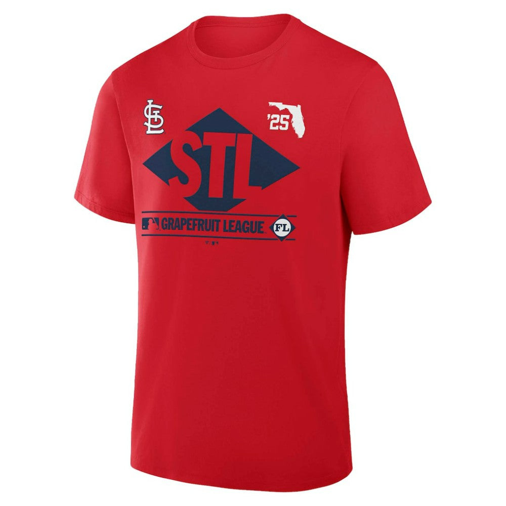 St. Louis Cardinals Fanatics 2025 Spring Training Grapefruit League True Icon T-Shirt - Red T-shirts