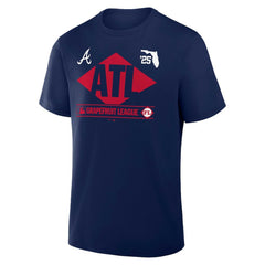 Atlanta Braves Fanatics 2025 Spring Training Grapefruit League True Icon T-Shirt - Navy T-shirts