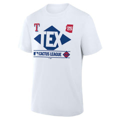 Texas Rangers Fanatics 2025 Spring Training Cactus League True Icon T-Shirt  - White T-shirts