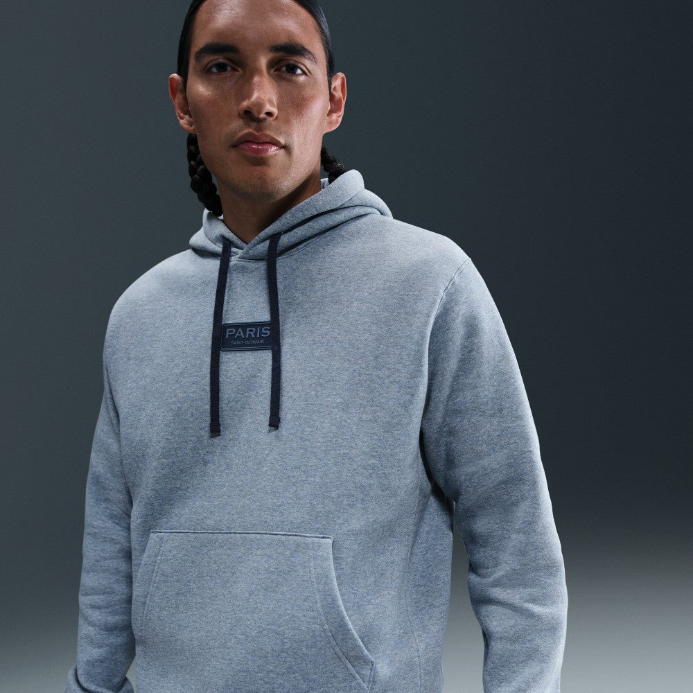Paris Saint-Germain Club Pullover Hoodie Heather Navy sale