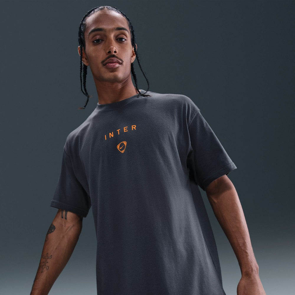 Inter Milan T90 Wordmark T-Shirt Gray shop