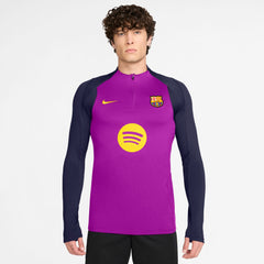 Barcelona 2025/26 Strike Drill Quarter-Zip Long Sleeve Dri-FIT Top Purple