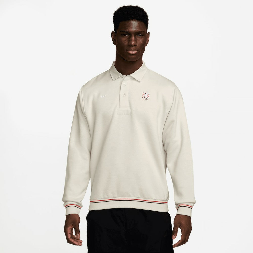 Chelsea Club Long Sleeve Polo Cream