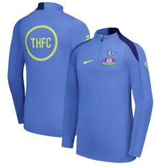 Tottenham Hotspur Youth 2025/26 Strike Drill Quarter-Zip Dri-FIT Long Sleeve Top Blue