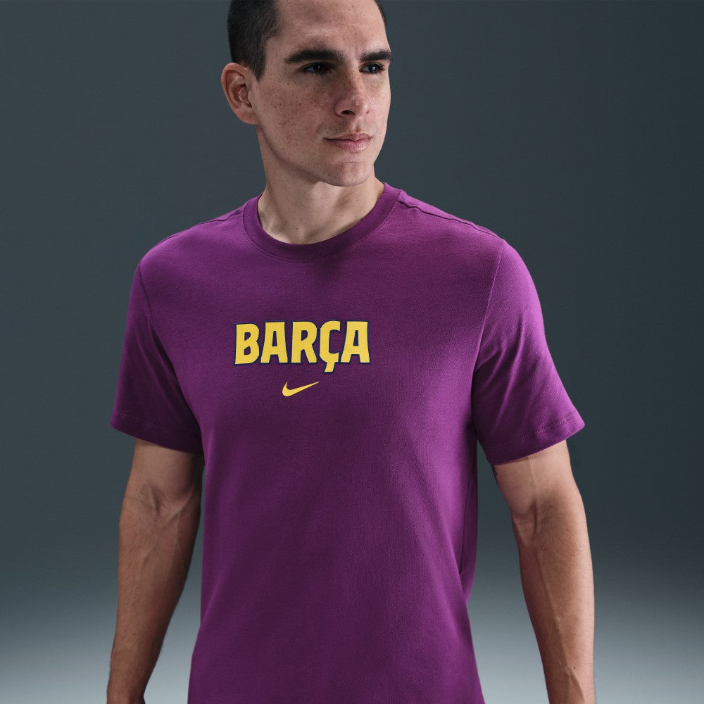 Barcelona 2025/26 Wordmark T-Shirt Purple
