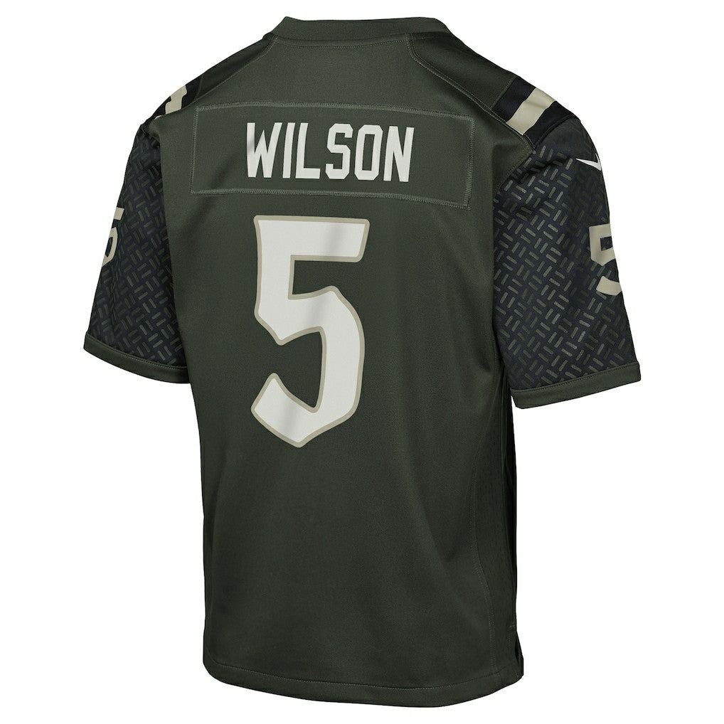 Garrett Wilson New York Jets Youth 2025 Rivalries Collection Game Jersey Gotham Green