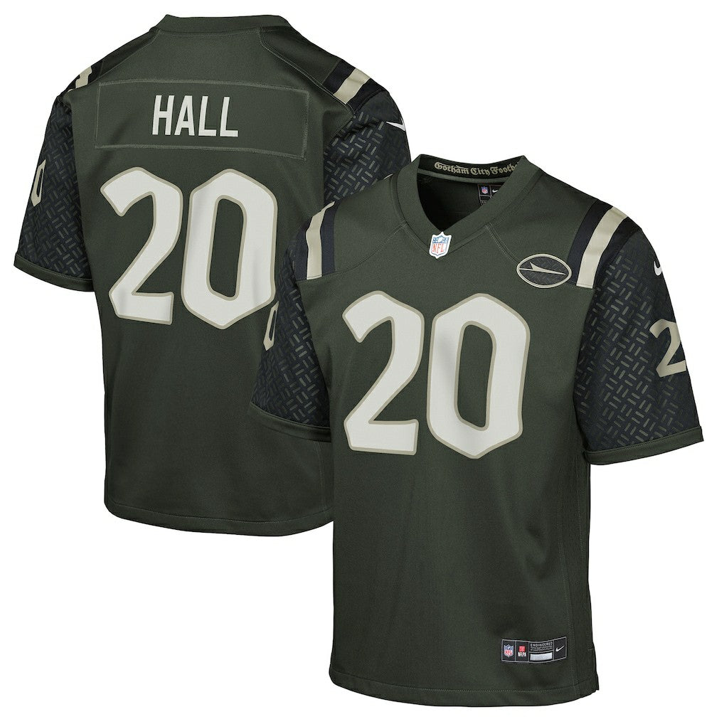 Breece Hall New York Jets Youth 2025 Rivalries Collection Game Jersey Gotham Green