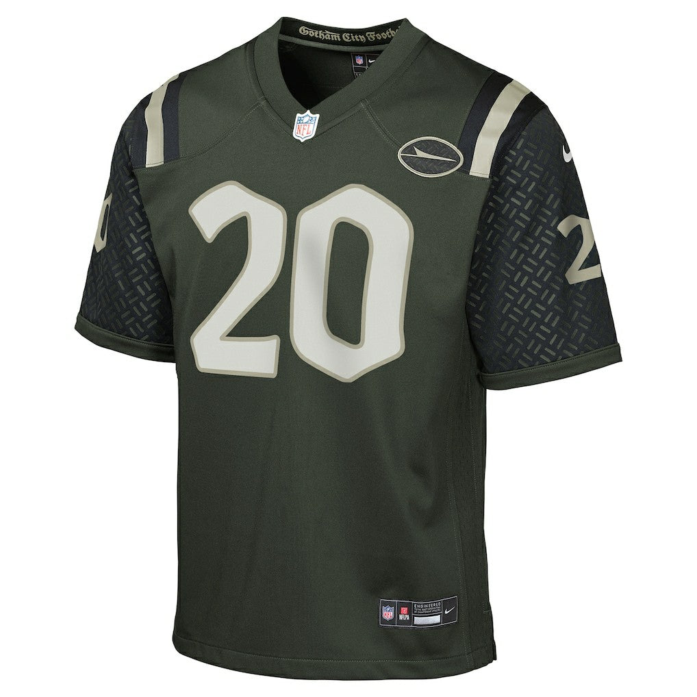 Breece Hall New York Jets Youth 2025 Rivalries Collection Game Jersey Gotham Green