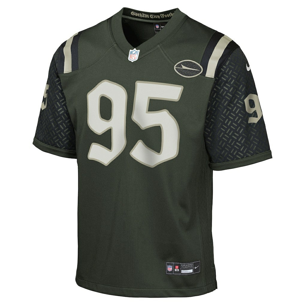 Quinnen Williams New York Jets Youth 2025 Rivalries Collection Game Jersey Gotham Green