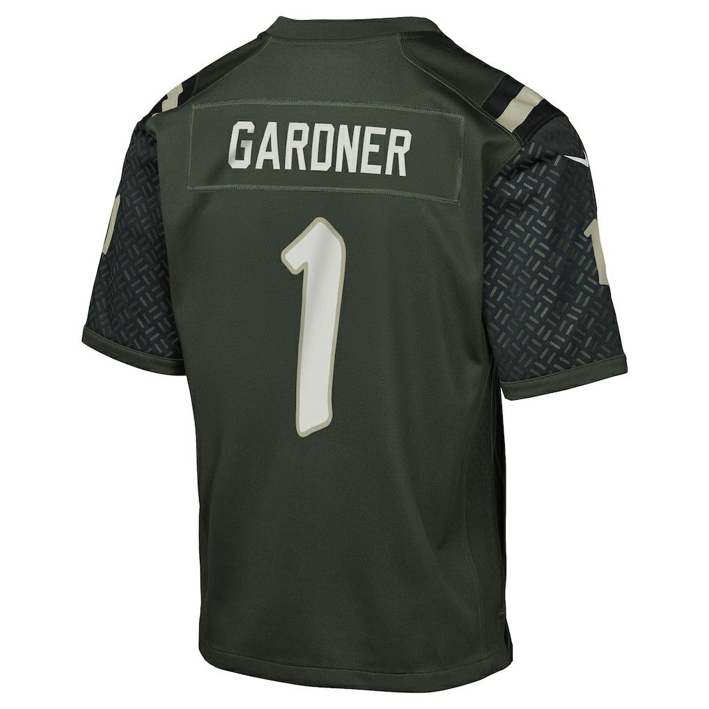 Ahmad Sauce Gardner New York Jets Youth 2025 Rivalries Collection Game Jersey Gotham Green