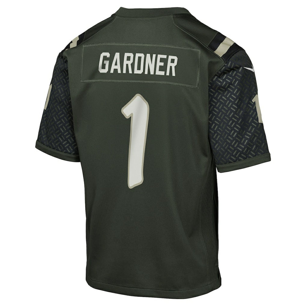 Ahmad Sauce Gardner New York Jets Youth 2025 Rivalries Collection Game Jersey Gotham Green
