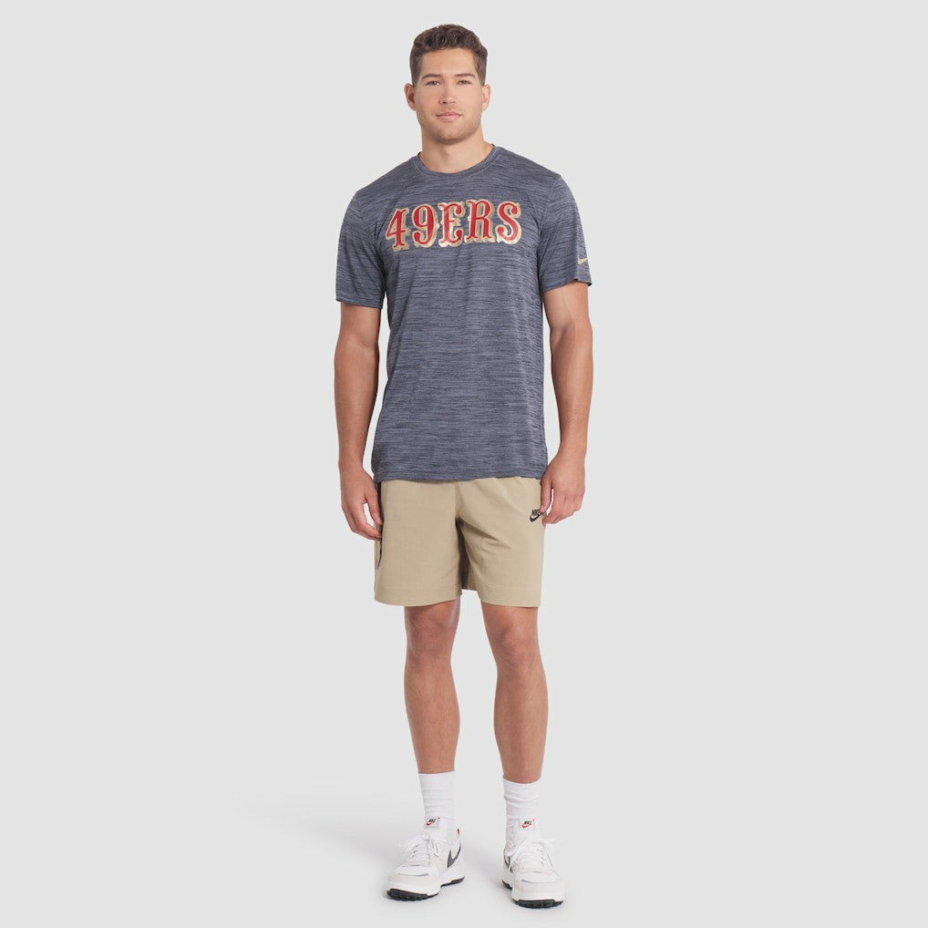 San Francisco 49ers 2025 Rivalries Collection Sideline Velocity Dri-FIT T-Shirt Black