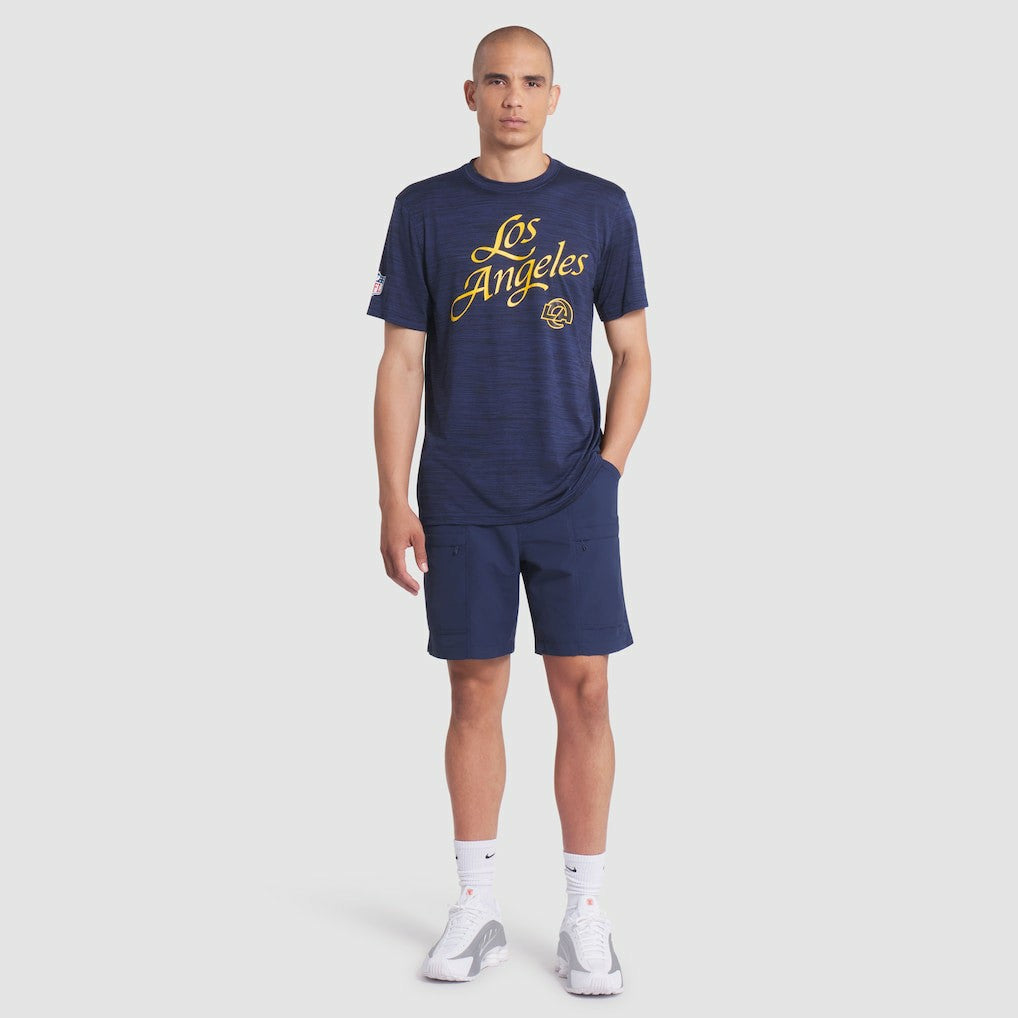 Los Angeles Rams 2025 Rivalries Collection Sideline Velocity Dri-FIT T-Shirt Midnight Blue