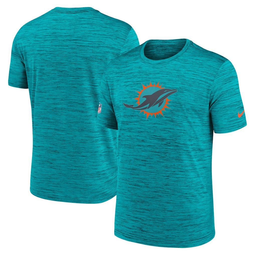 Miami Dolphins 2025 Rivalries Collection Sideline Velocity Dri-FIT T-Shirt Turbo Green