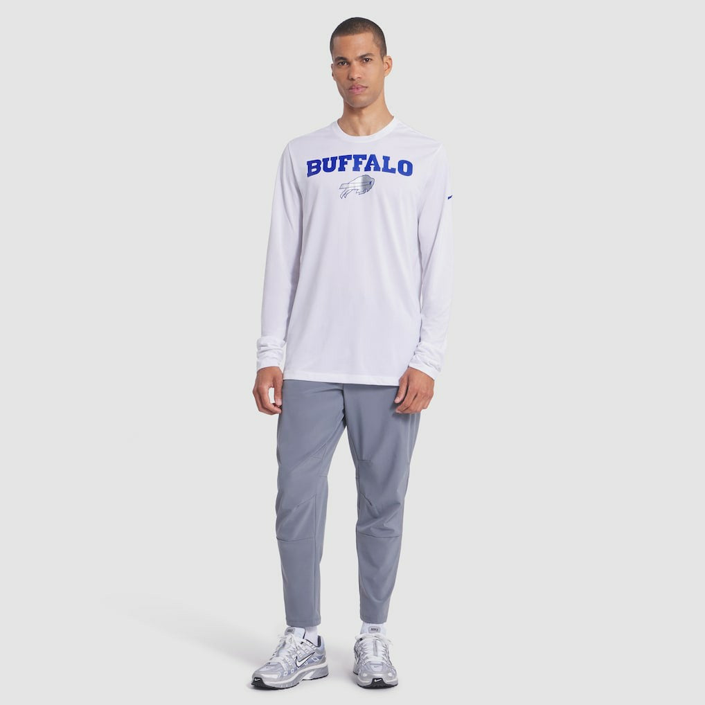 Buffalo Bills 2025 Rivalries Collection Sideline Legend Dri-FIT Long Sleeve T-Shirt White