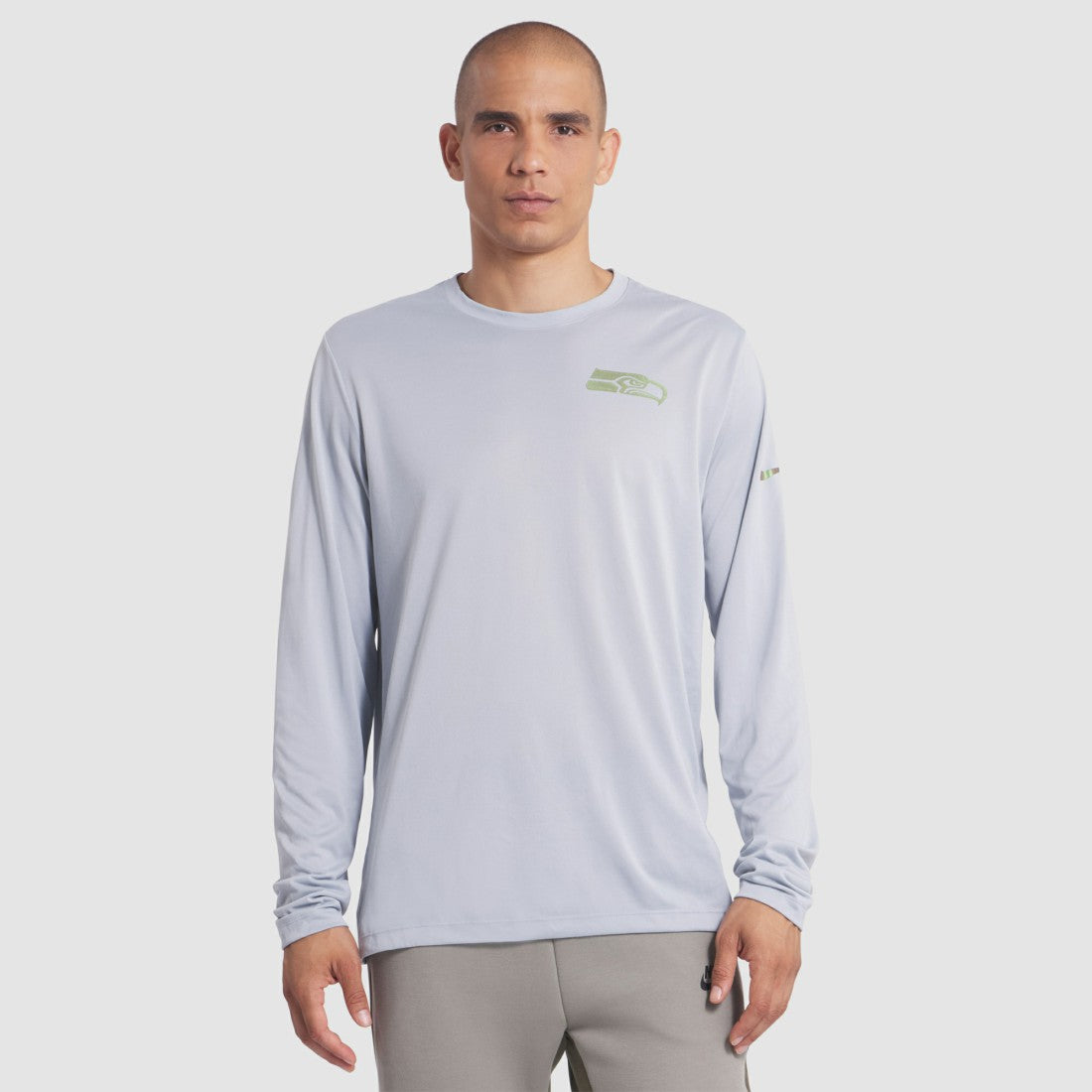 Seattle Seahawks 2025 Rivalries Collection Sideline Legend Dri-FIT Long Sleeve T-Shirt Wolf Gray