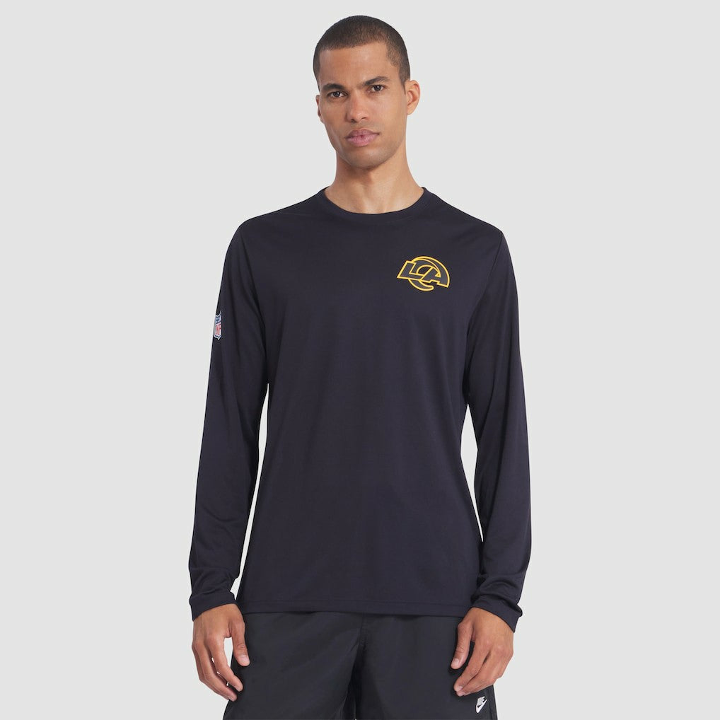 Los Angeles Rams 2025 Rivalries Collection Sideline Legend Dri-FIT Long Sleeve T-Shirt Midnight Blue