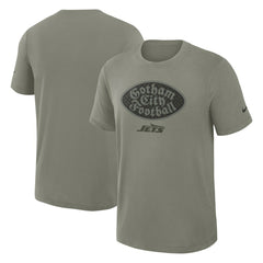 New York Jets 2025 Rivalries Collection Slub Dri-FIT T-Shirt Dark Stucco