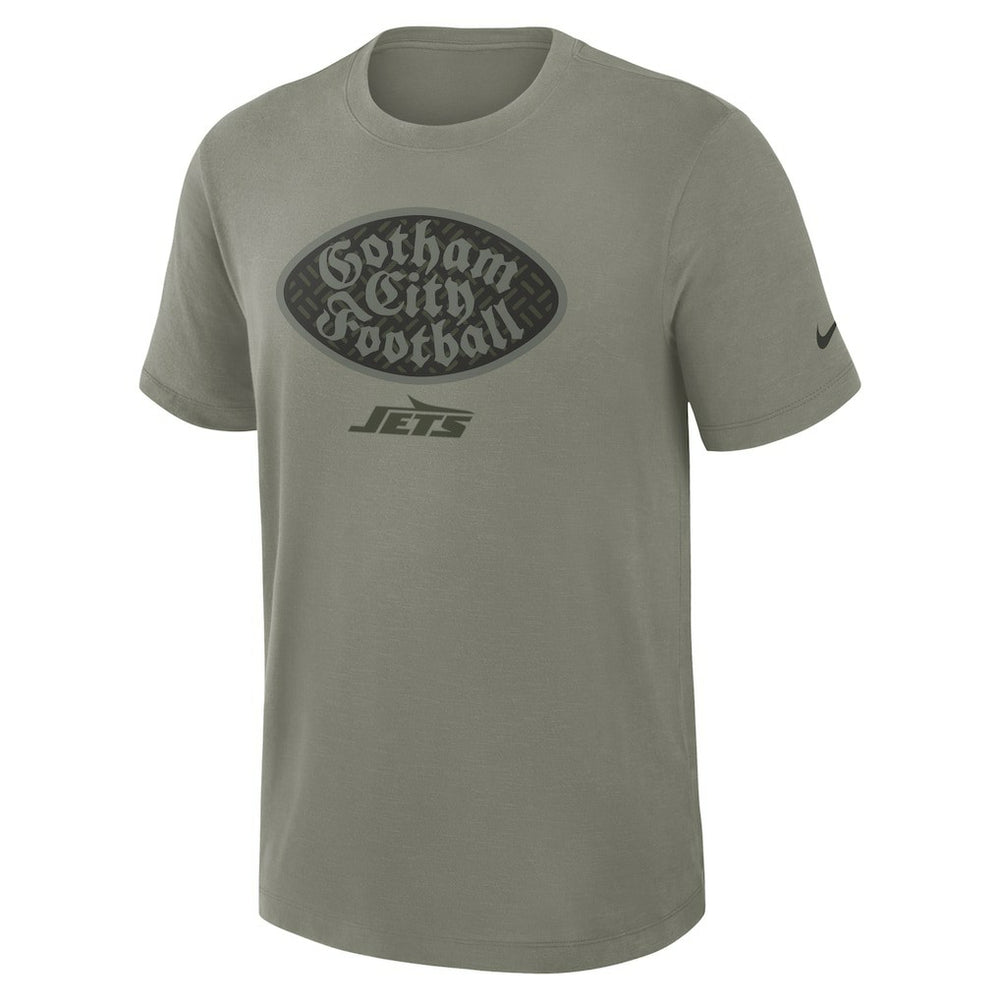 New York Jets 2025 Rivalries Collection Slub Dri-FIT T-Shirt Dark Stucco