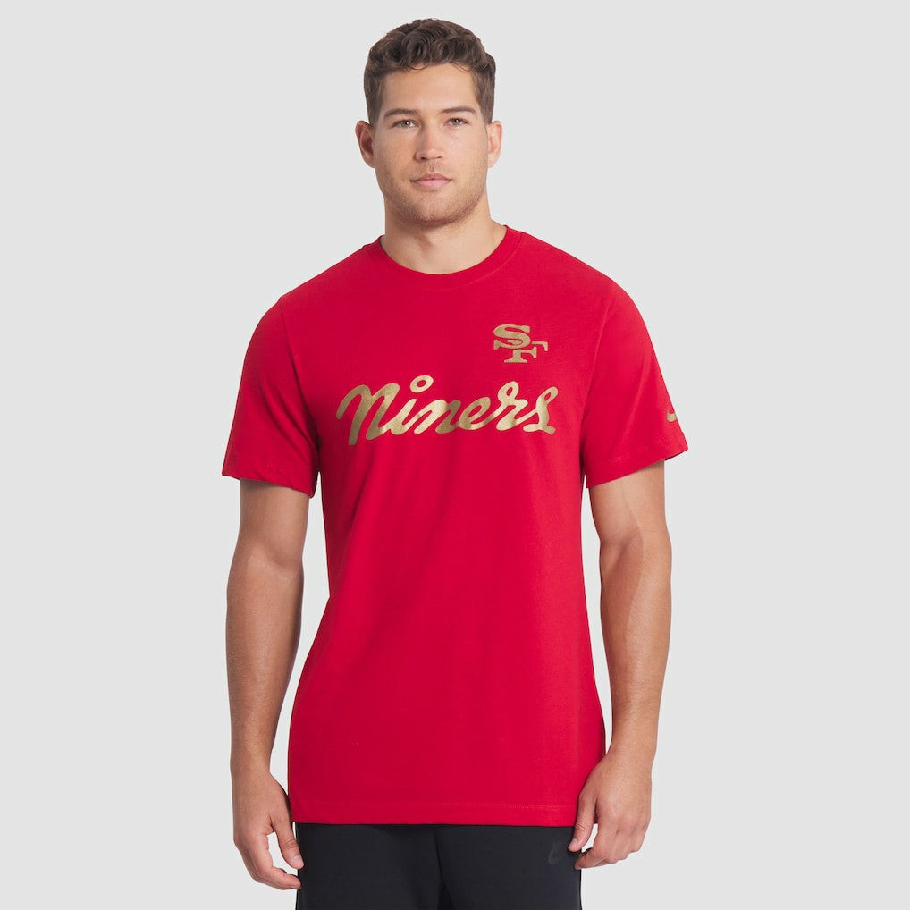 San Francisco 49ers 2025 Rivalries Collection Slub Dri-FIT T-Shirt Scarlet