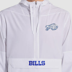Buffalo Bills 2025 Rivalries Collection Sideline Anorak Half-Zip Hoodie Jacket White