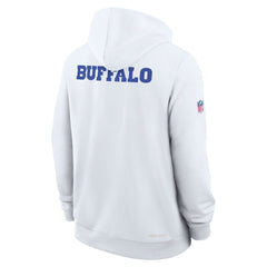 Buffalo Bills 2025 Rivalries Collection Standard Issue Sideline Dri-FIT Hoodie White
