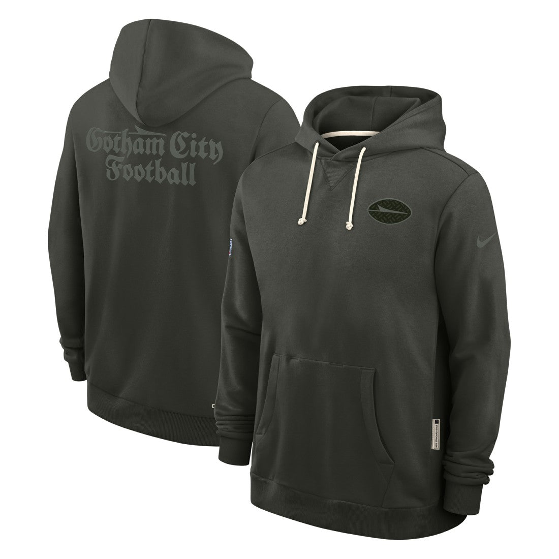 New York Jets 2025 Rivalries Collection Standard Issue Sideline Dri-FIT Hoodie Gotham Green