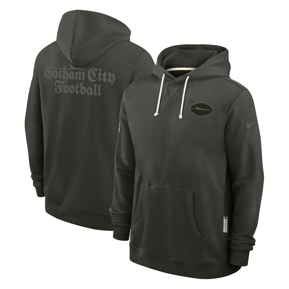 New York Jets 2025 Rivalries Collection Standard Issue Sideline Dri-FIT Hoodie Gotham Green