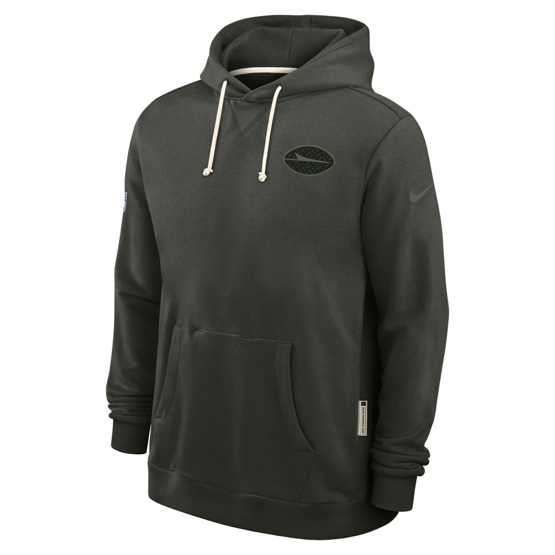 New York Jets 2025 Rivalries Collection Standard Issue Sideline Dri-FIT Hoodie Gotham Green