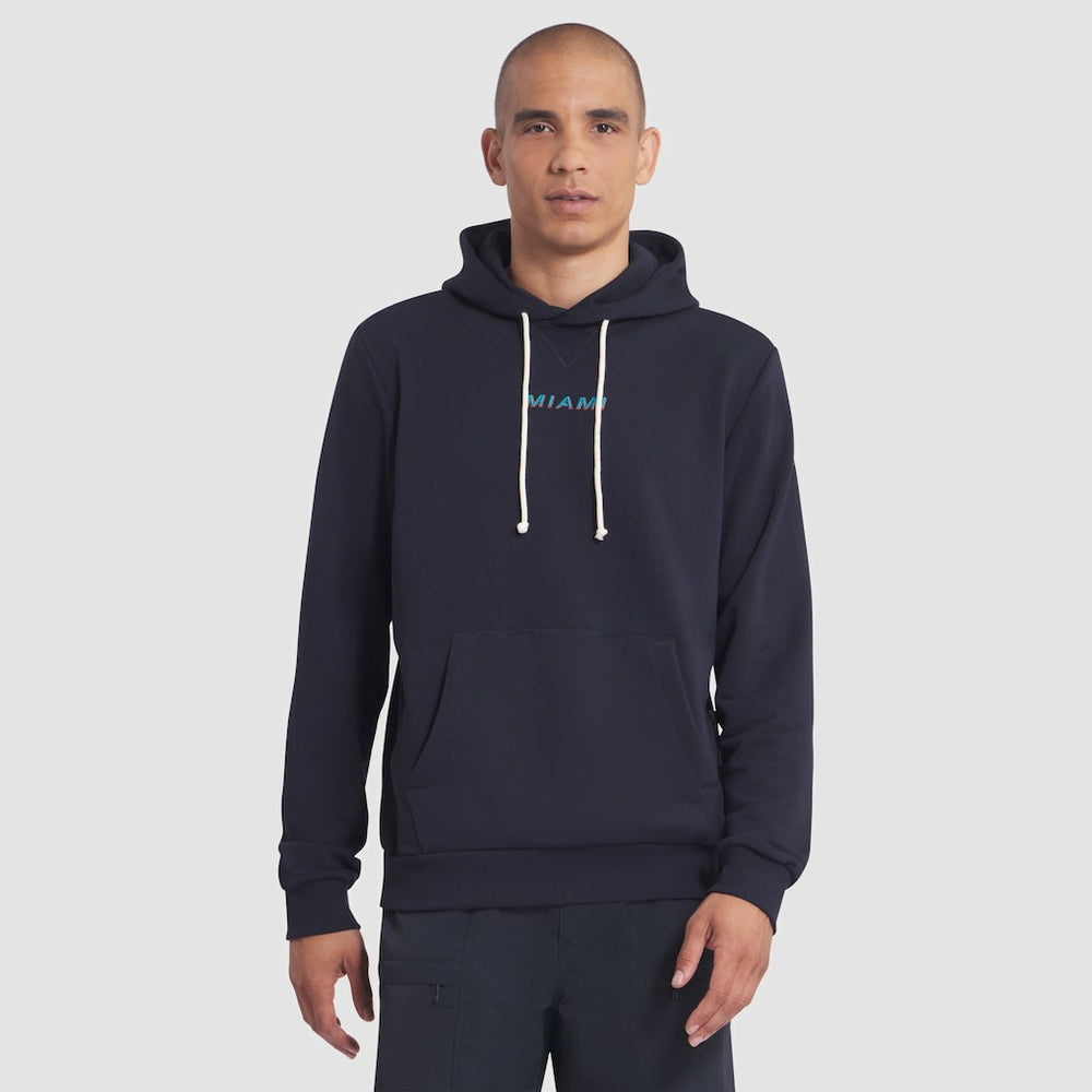 Miami Dolphins 2025 Rivalries Collection Standard Issue Sideline Dri-FIT Hoodie Pitch Blue
