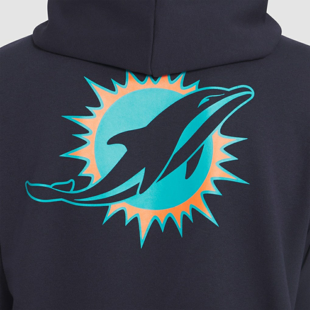 Miami Dolphins 2025 Rivalries Collection Standard Issue Sideline Dri-FIT Hoodie Pitch Blue