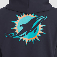 Miami Dolphins 2025 Rivalries Collection Standard Issue Sideline Dri-FIT Hoodie Pitch Blue