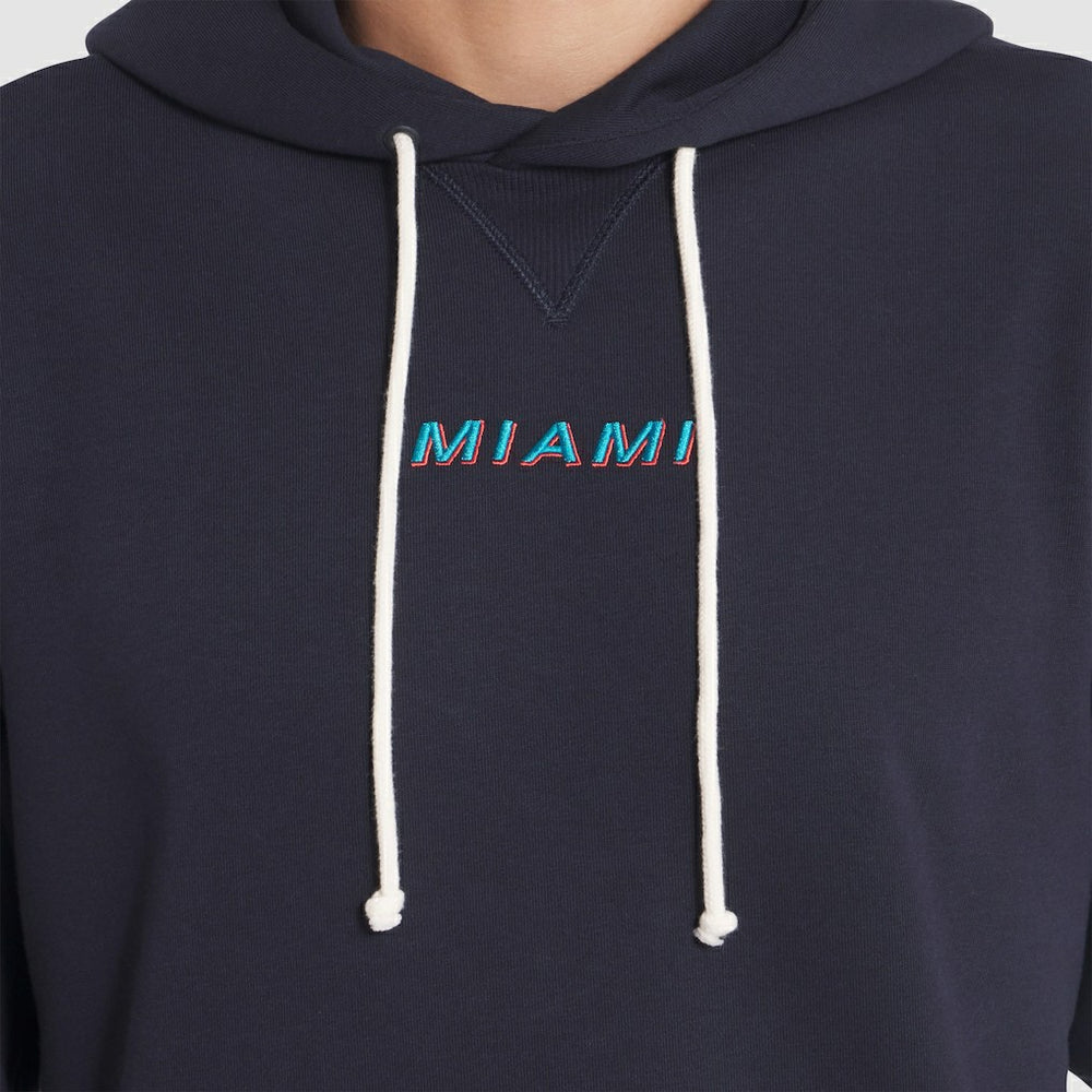 Miami Dolphins 2025 Rivalries Collection Standard Issue Sideline Dri-FIT Hoodie Pitch Blue