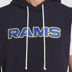 Los Angeles Rams 2025 Rivalries Collection Standard Issue Sideline Dri-FIT Sleeveless Hoodie Midnight Blue