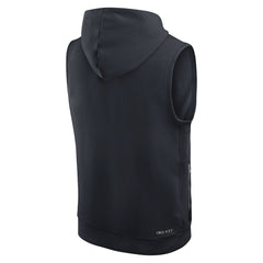 Miami Dolphins 2025 Rivalries Collection Standard Issue Sideline Dri-FIT Sleeveless Hoodie Pitch Blue