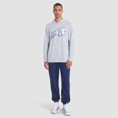 Buffalo Bills 2025 Rivalries Collection Sideline Dri-FIT Long Sleeve Hoodie T-Shirt Silver