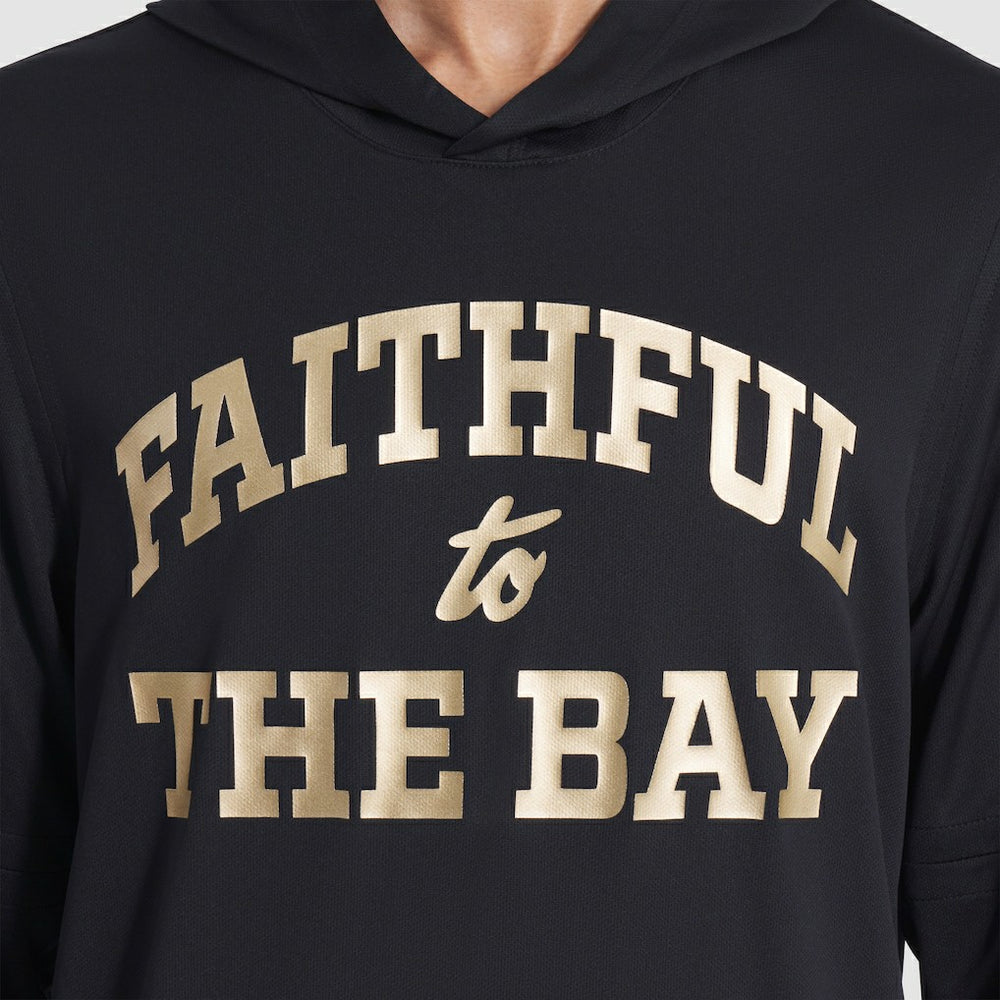 San Francisco 49ers 2025 Rivalries Collection Sideline Dri-FIT Long Sleeve Hoodie T-Shirt Black