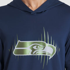 Seattle Seahawks 2025 Rivalries Collection Sideline Dri-FIT Long Sleeve Hoodie T-Shirt College Navy