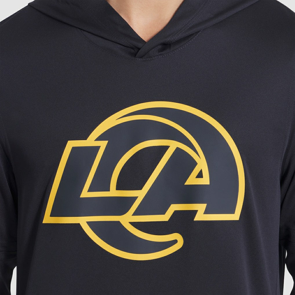 Los Angeles Rams 2025 Rivalries Collection Sideline Dri-FIT Long Sleeve Hoodie T-Shirt Midnight Blue